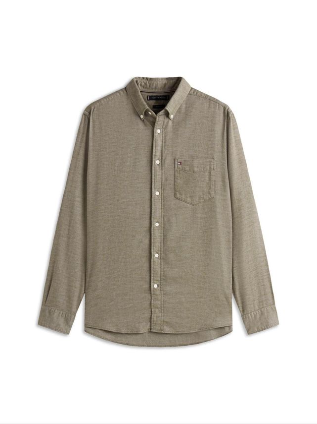 Tommy Hilfiger Flannel Dobby RF Shirt Green