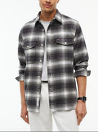 Tommy Hilfiger Flannel Check Overshirt Dark Grey