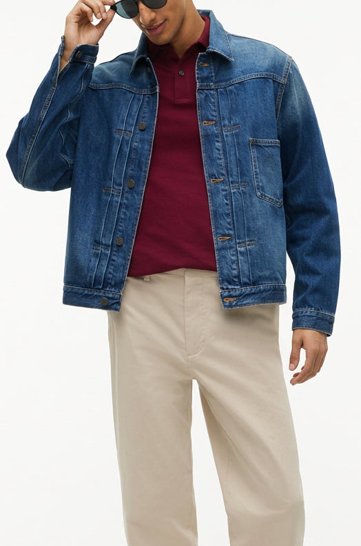 Tommy Hilfiger Type 1 Denim JKT SEBAS Indigo Jakke Blue