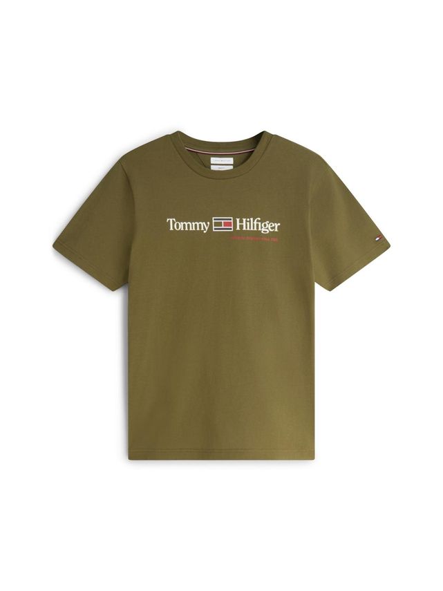 Tommy Hilfiger Brand Love RWB graphic T-shirt Green