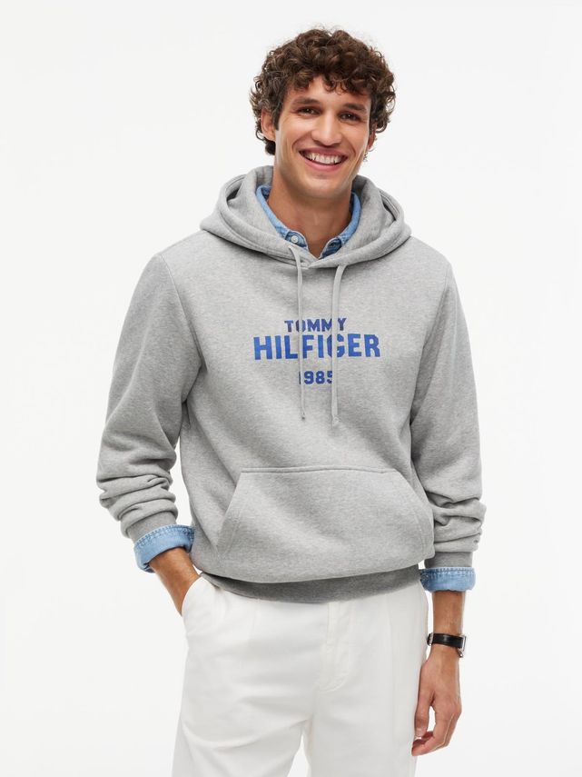 Tommy Hilfiger Samme ack Regular Fleece Hoodie Grey