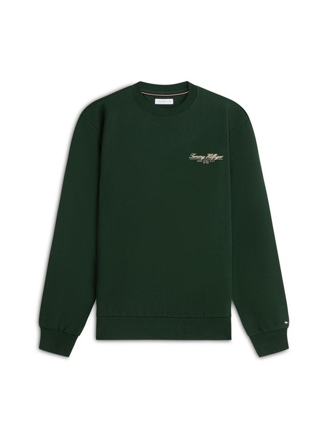 Tommy Hilfiger Brand Love Script Sweatshirt Green