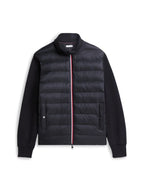 Tommy Hilfiger Essential Mix Media Stand Collar Jacket Black