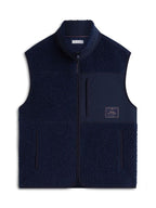 Tommy Hilfiger REG Wool Teddy Vest Navy Blue