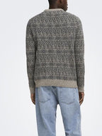 Only & Sons ONSSAGE REG LS Wool Blend Crew Knit Grey