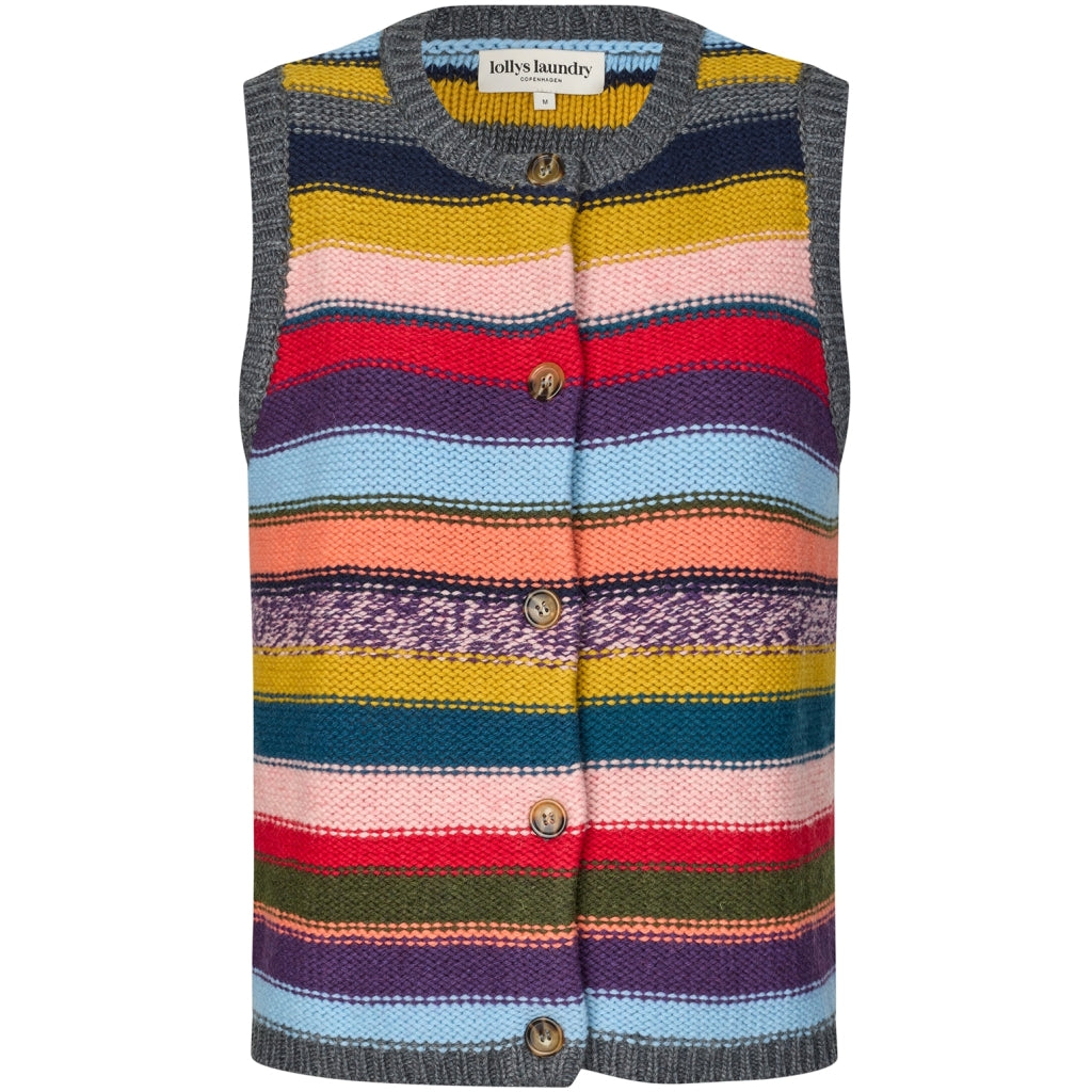 Lollys Laundry Cait Knit Vest SL Mulit