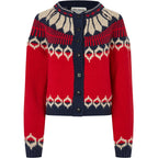 Lollys Laundry Clare Knit Cardigan Red