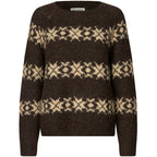 Lollys Laundry Lattie Knit LS Dark Mocca