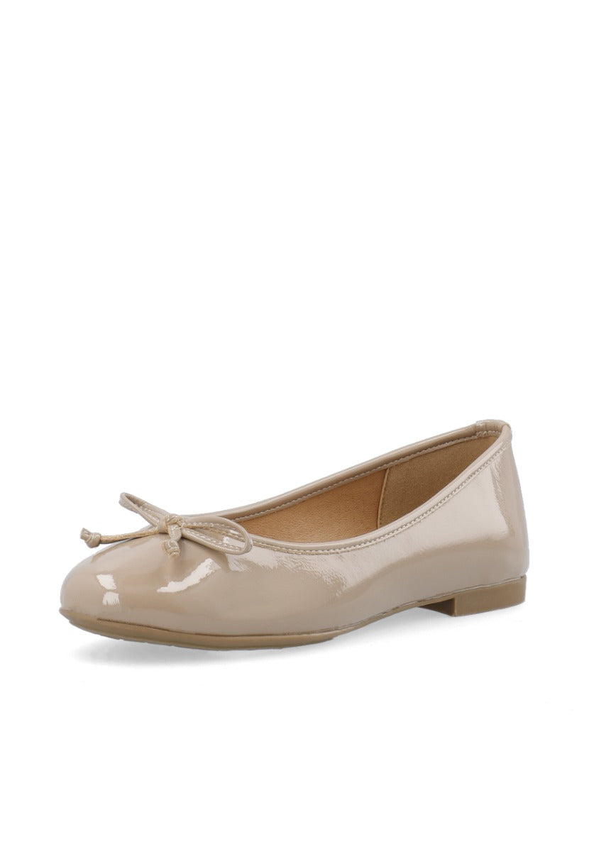 Celine Ballerina Faux Leather Nougat