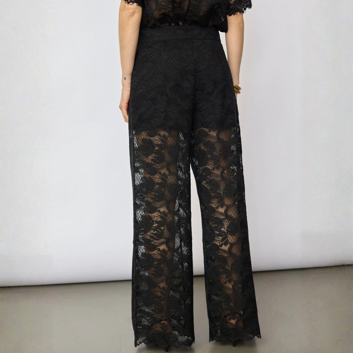 Co'Couture Lanny Lace Pant Black