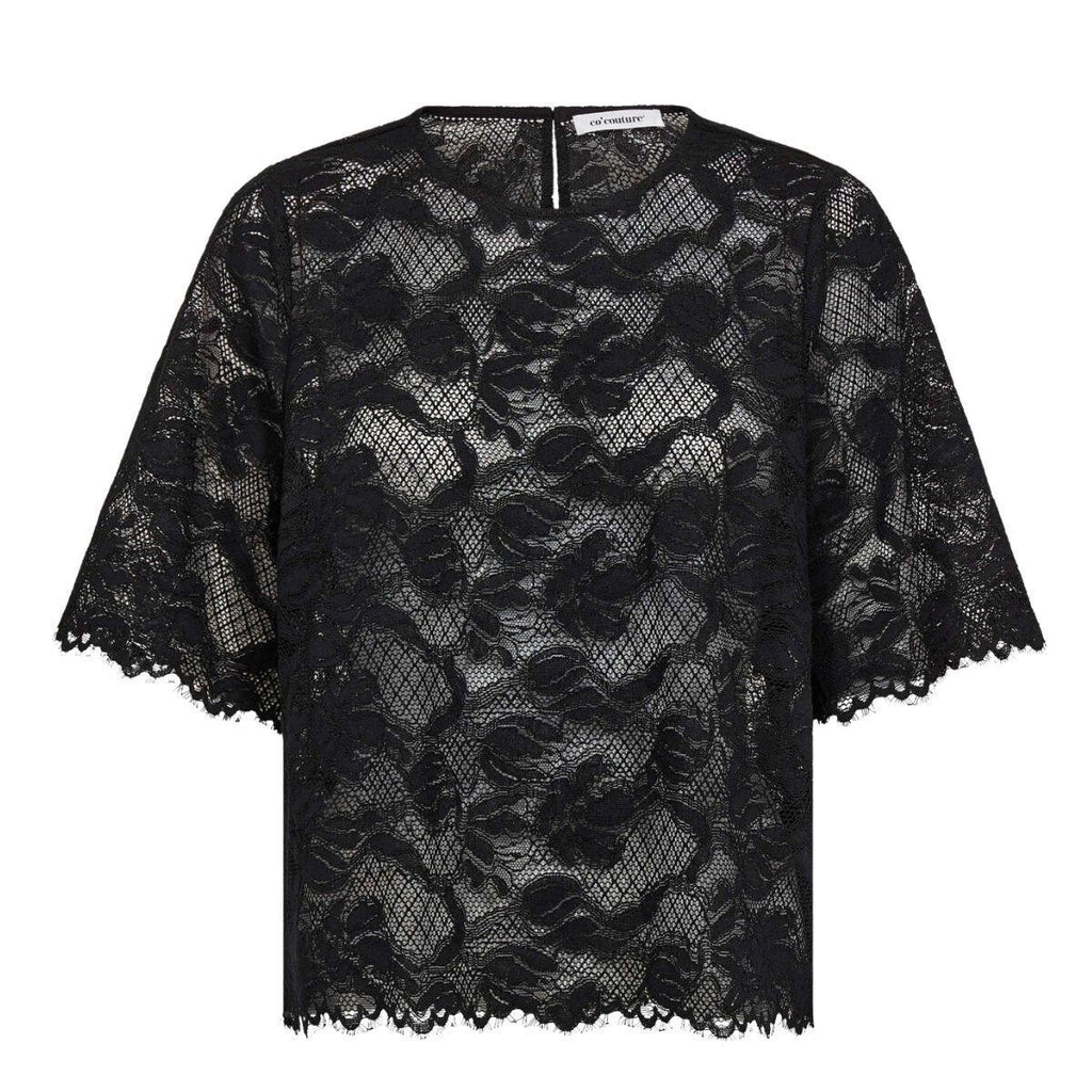 Co'Couture Lanny Lace Blouse Black