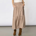 Co'Couture Hera Gyspy Skirt Walnut