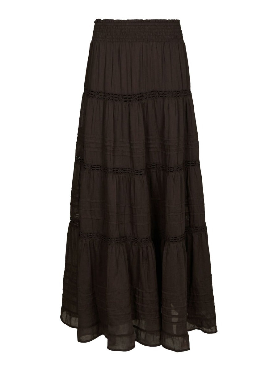 Felicia Voile Skirt Dark Brown