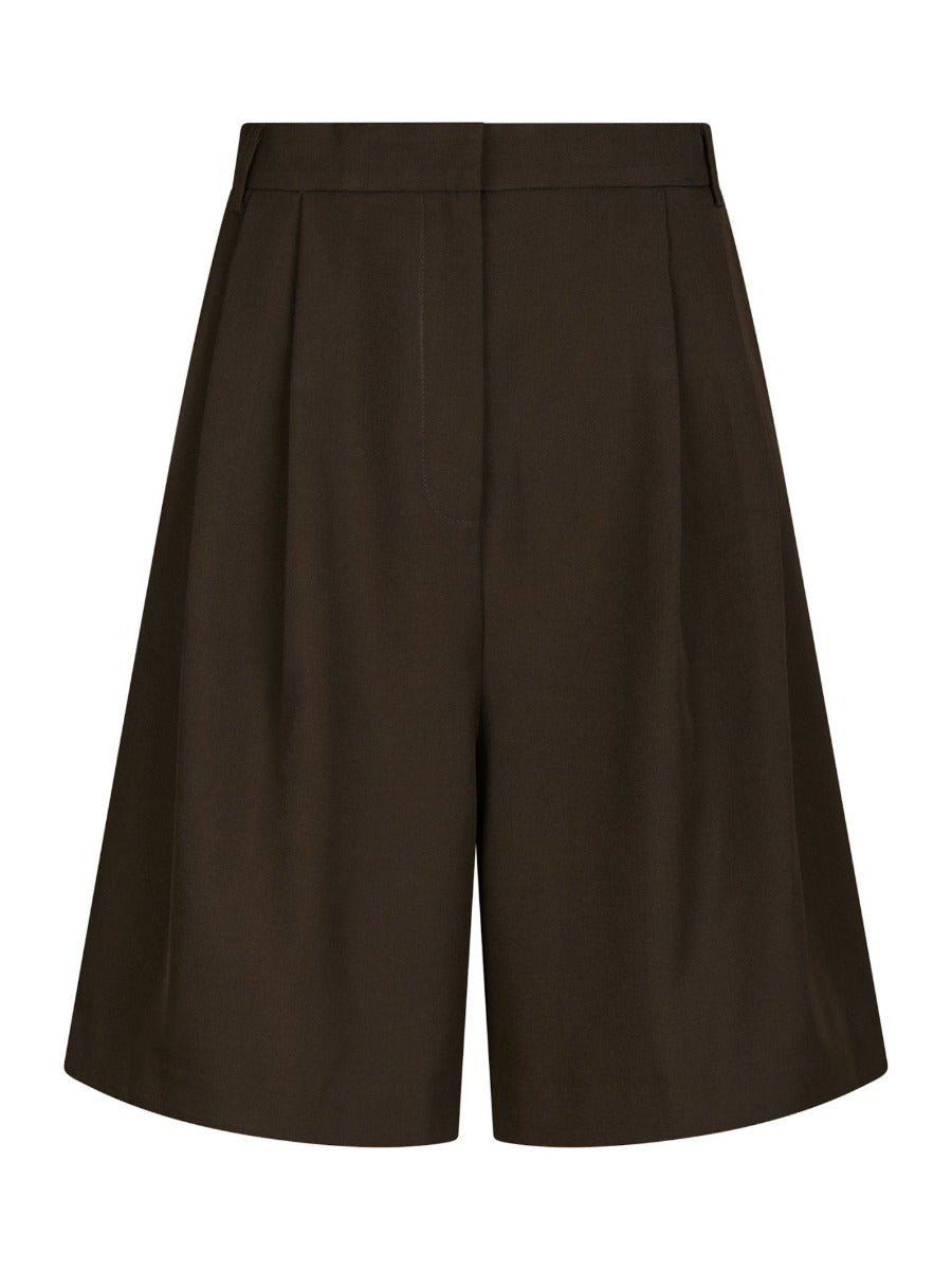 Nika Structure Shorts Dark Brown