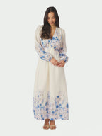 Silfi Flower Print Dress Blue