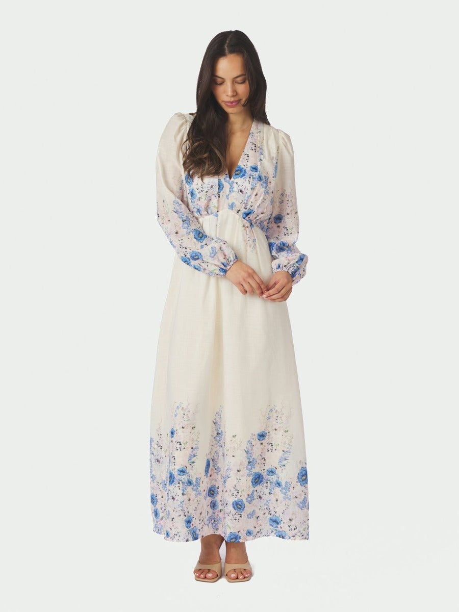 Silfi Flower Print Dress Blue