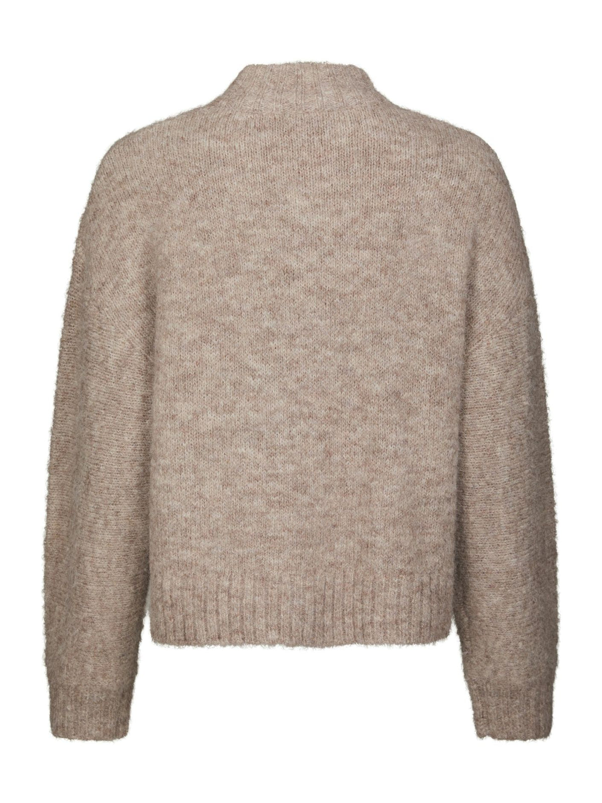 Neo Noir Taura Fluffy Knit Cardigan Beige