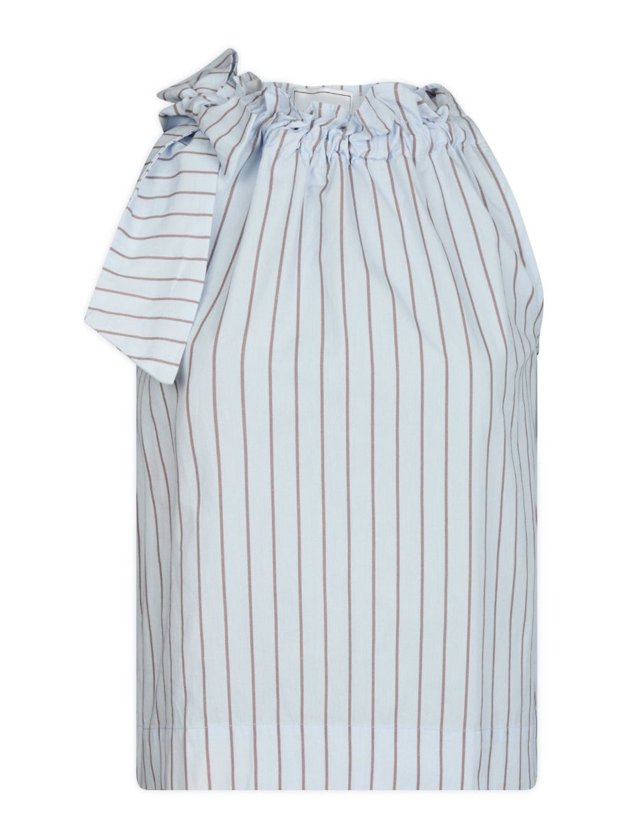 Maula Stripe Top Light Blue