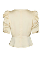 Benua Heavy Sateen Blouse Light Yellow