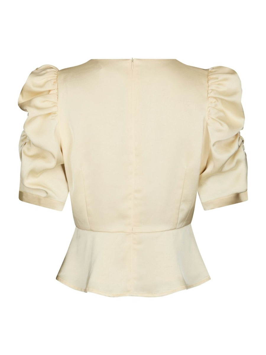 Benua Heavy Sateen Blouse Light Yellow