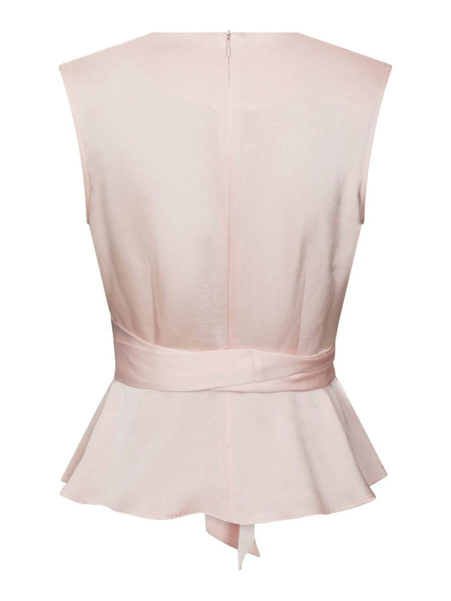 Risetta Heavy Sateen Top Light Pink