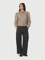 Ritta Stripe Shirt Light Brown