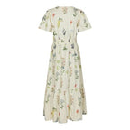 Neo Noir Gardena Flower Rank Dress Off White