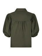 Etta Poplin Shirt Army