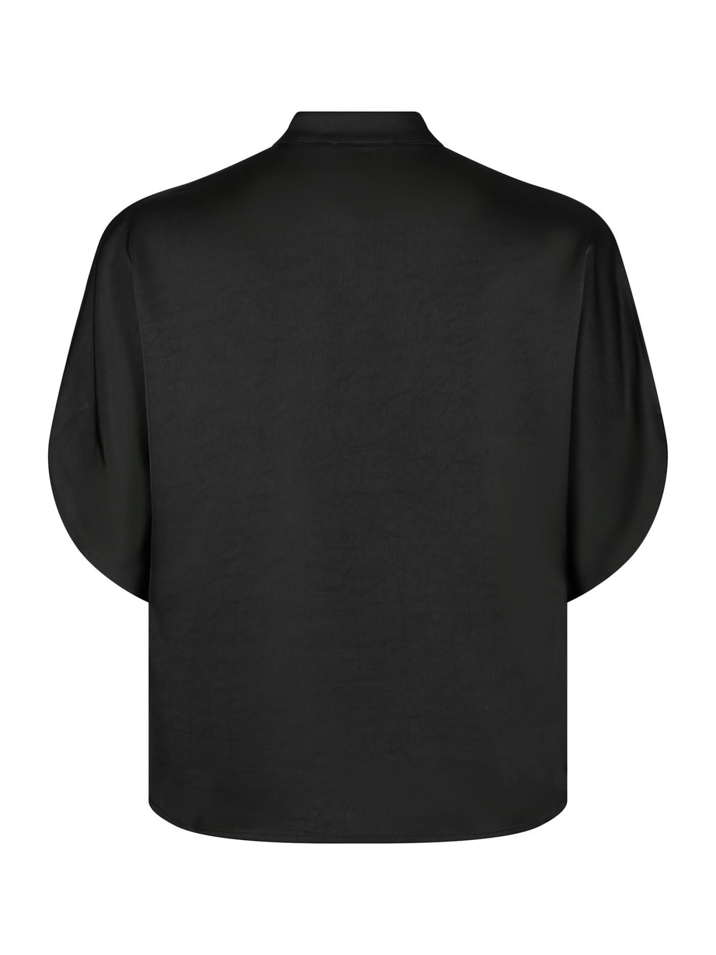 Neo Noir Anelle Heavy Sateen Blouse Black