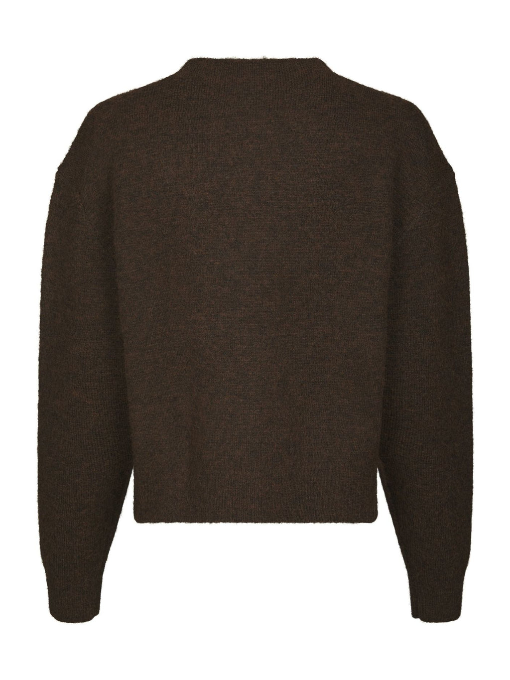 Neo Noir Dione Fluffy Knit Cardigan Brown Melange