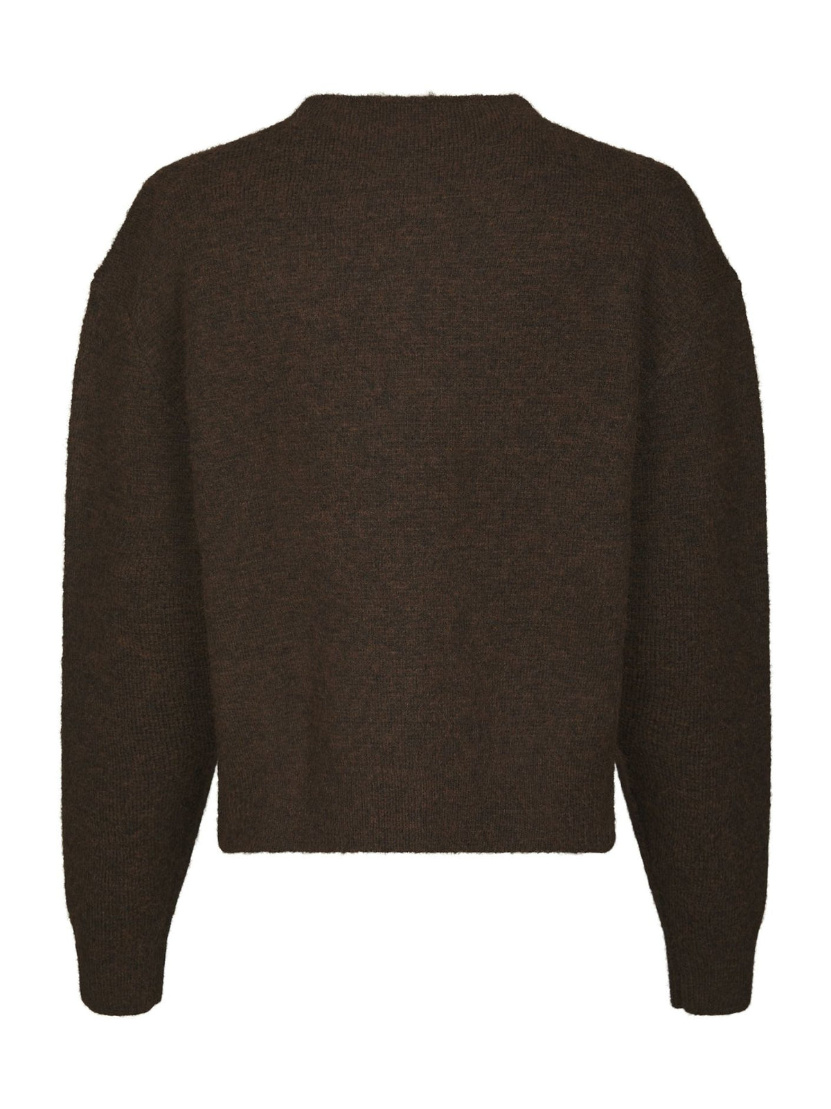 Neo Noir Dione Fluffy Knit Cardigan Brown Melange