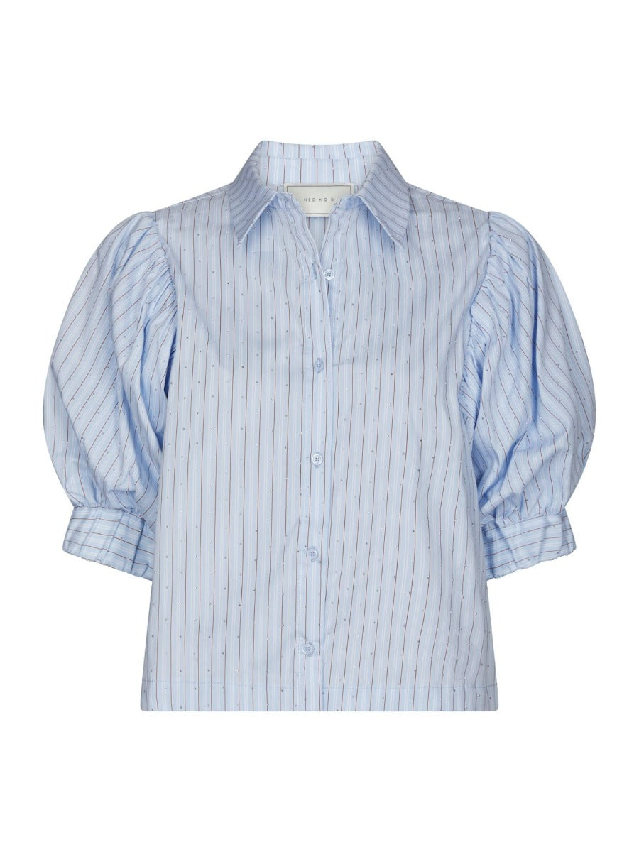 Etta Stripe Stone Shirt Light Blue