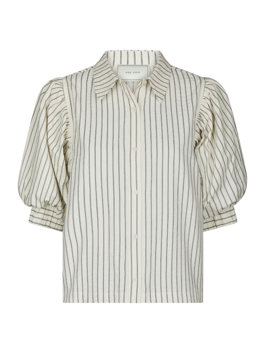 Etta Slim Stripe Shirt Off White