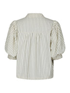 Etta Slim Stripe Shirt Off White