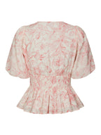 Minutti Print Blouse Off White