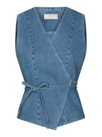 Samara Denim Waistcoat Blue
