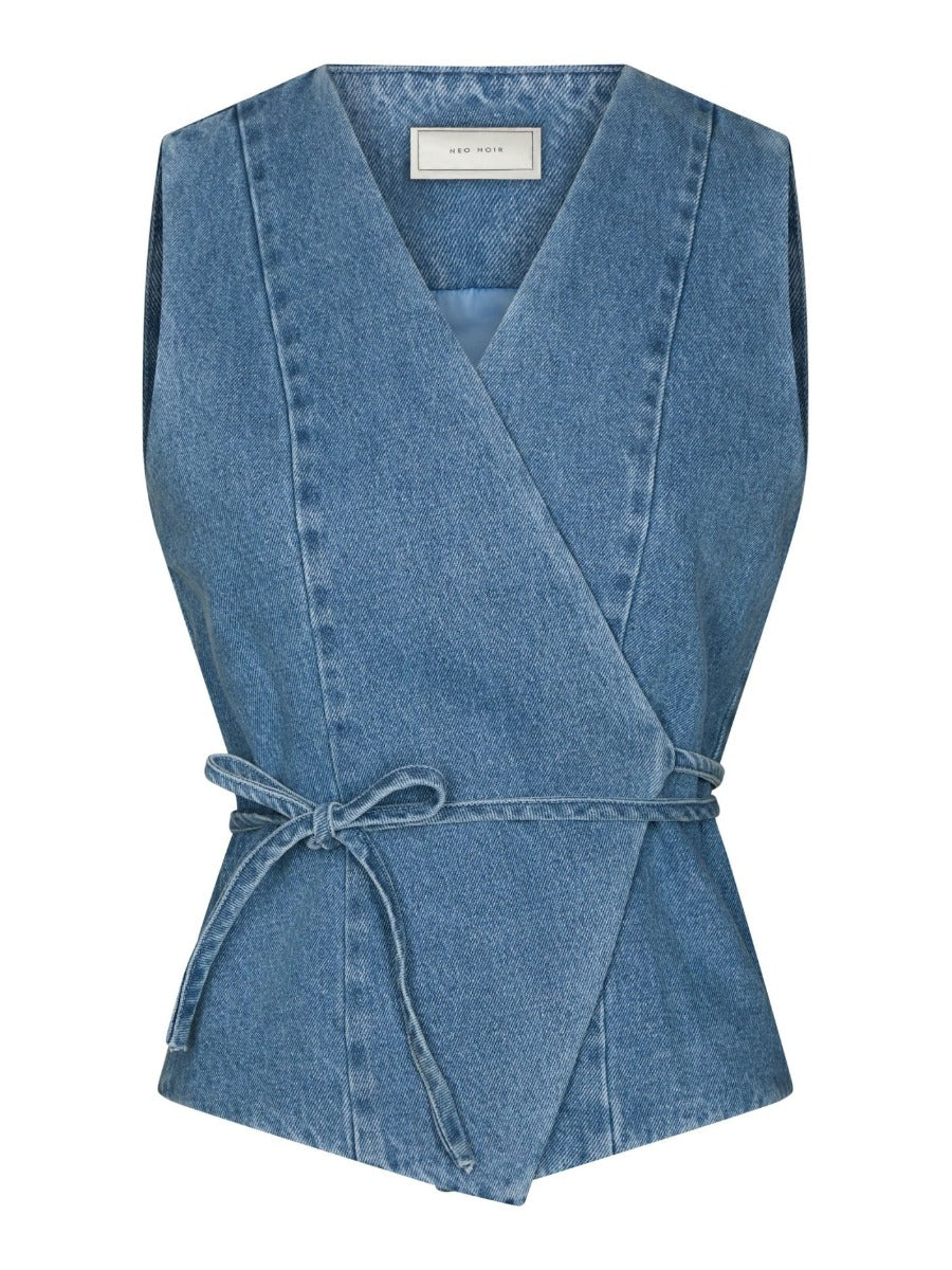Samara Denim Waistcoat Blue