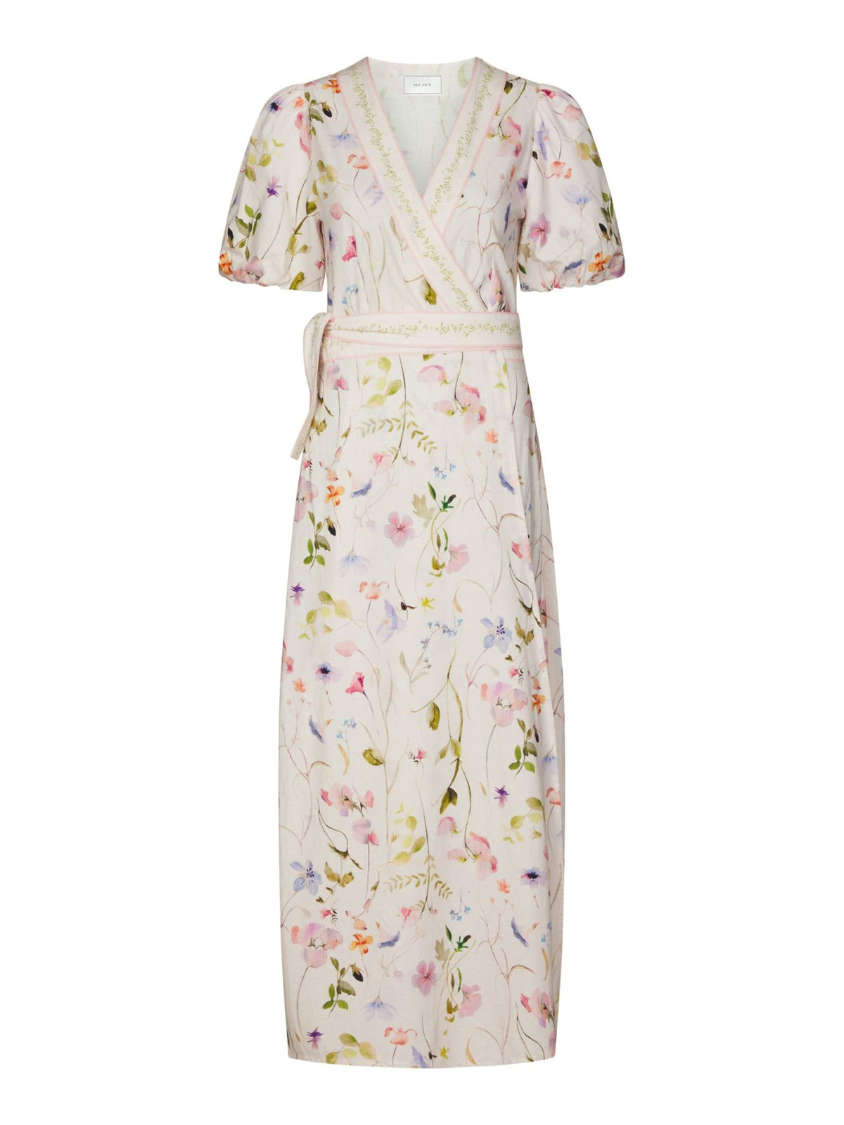 Neo Noir Clarine Flower Dress Off White