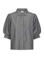 Neo Noir Etta Stripe B Shirt Dark Grey