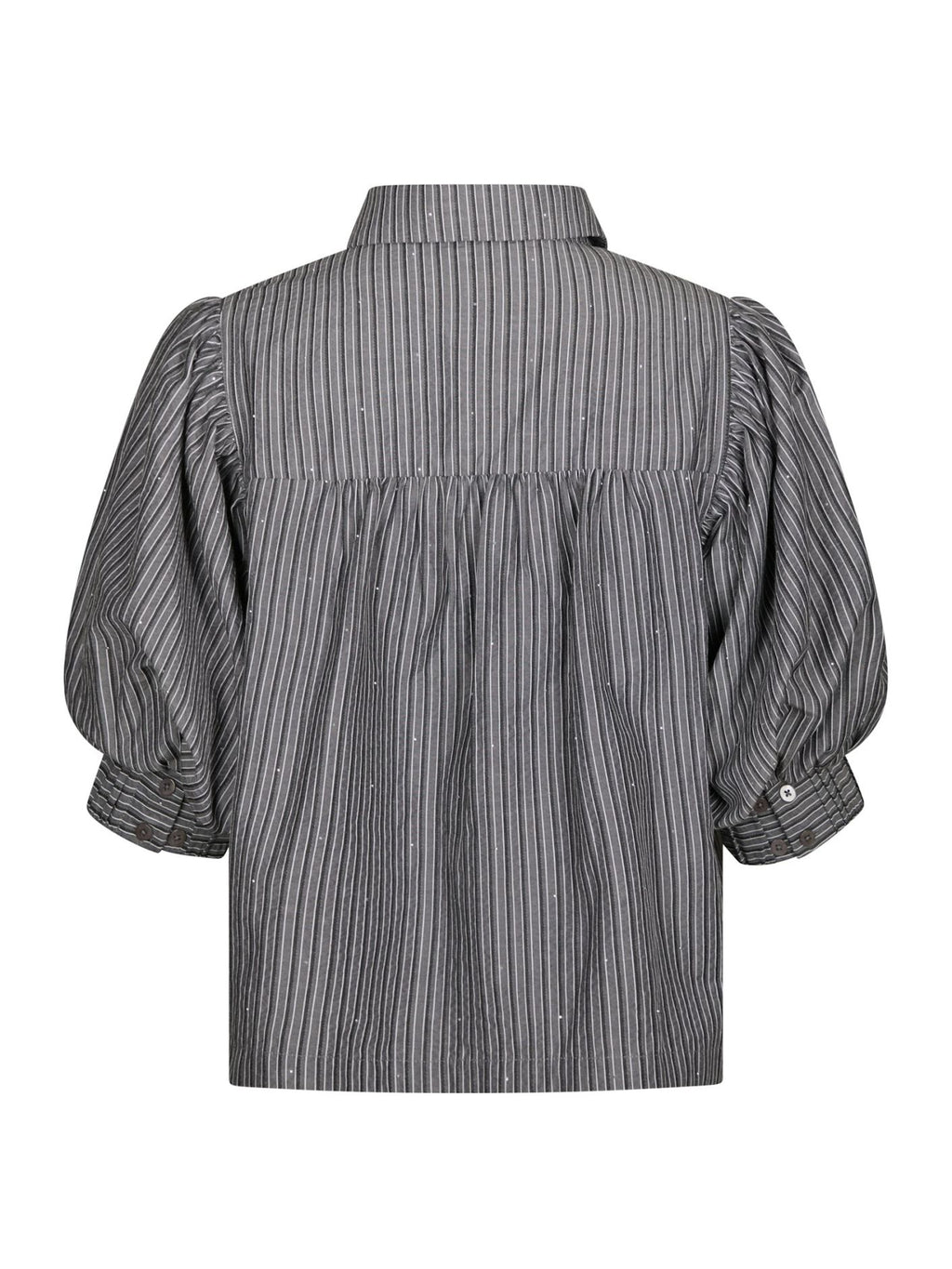 Neo Noir Etta Stripe B Shirt Dark Grey