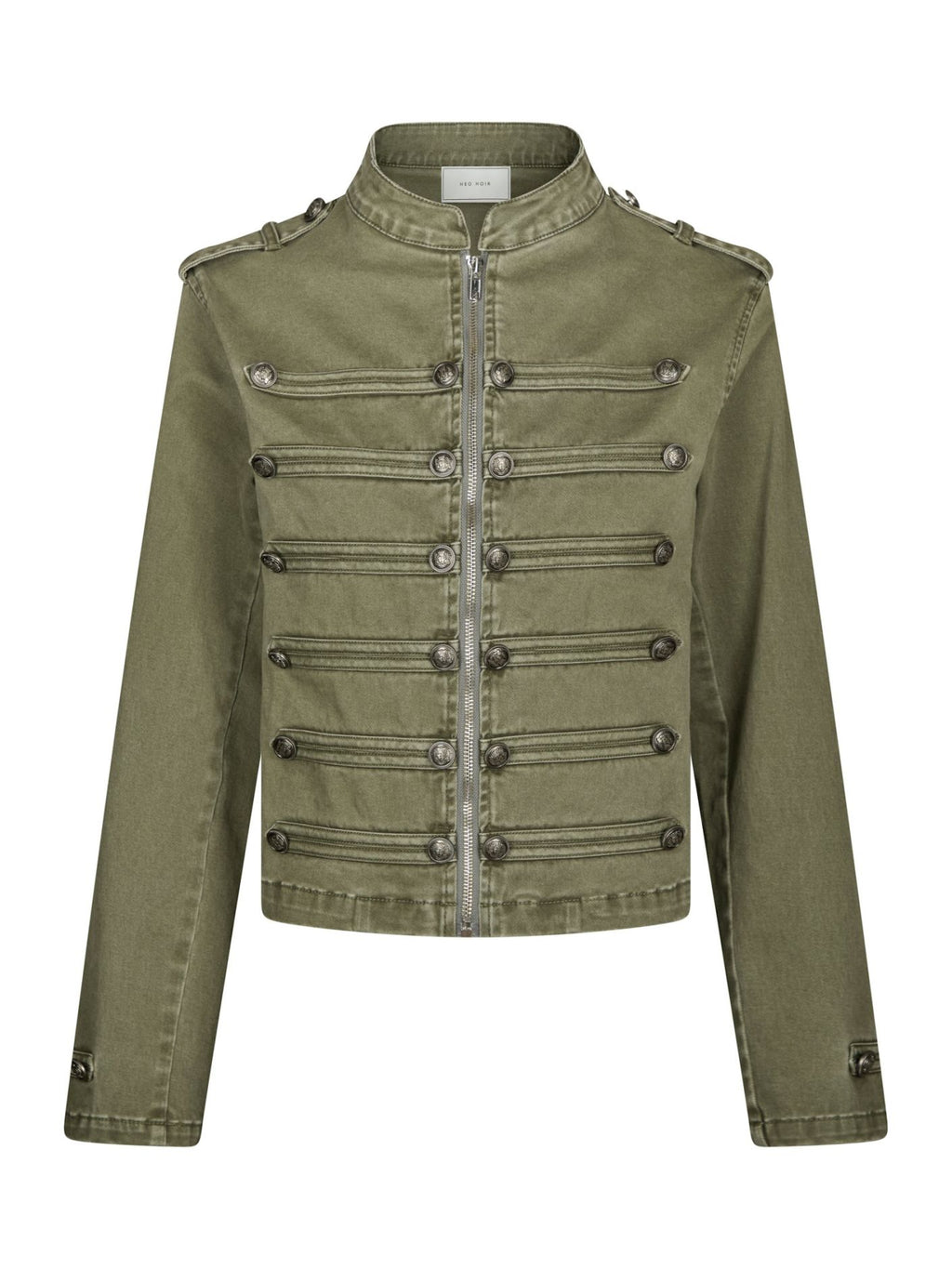 Neo Noir Sivena Denim Jacket Army