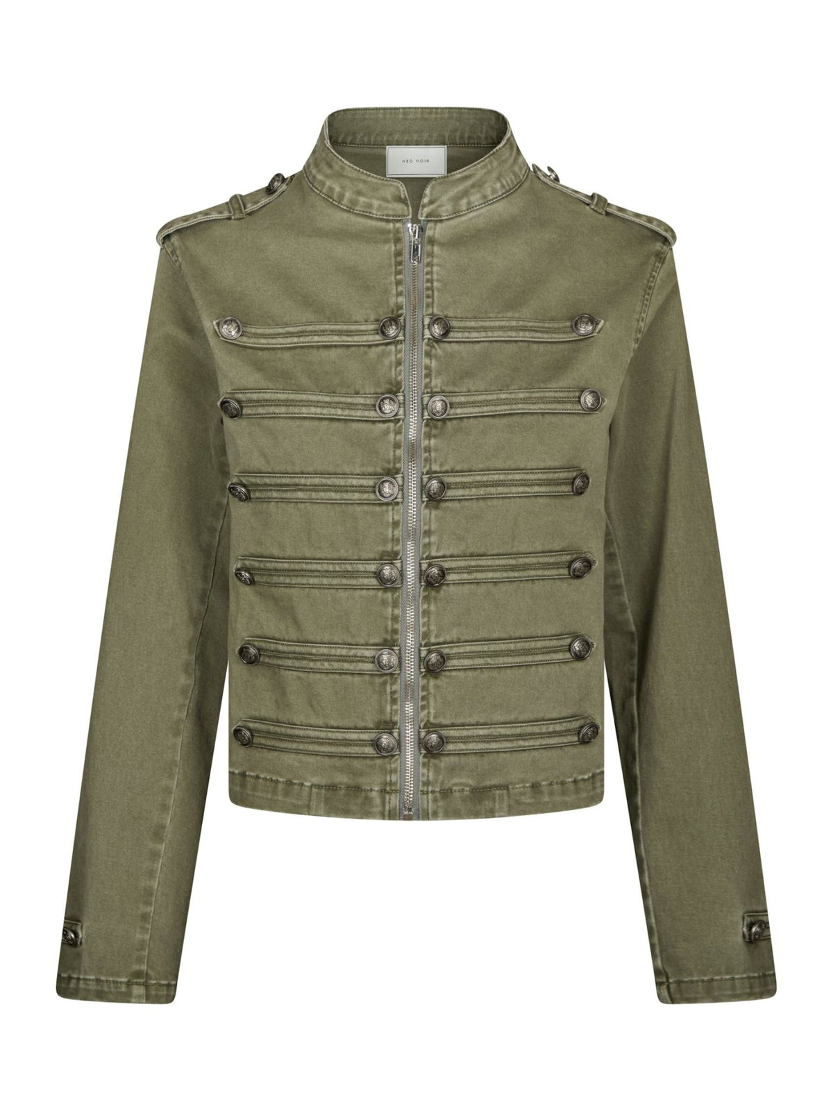 Neo Noir Sivena Denim Jacket Army