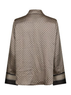 Neo Noir Mistan Pattern Shirt Beige