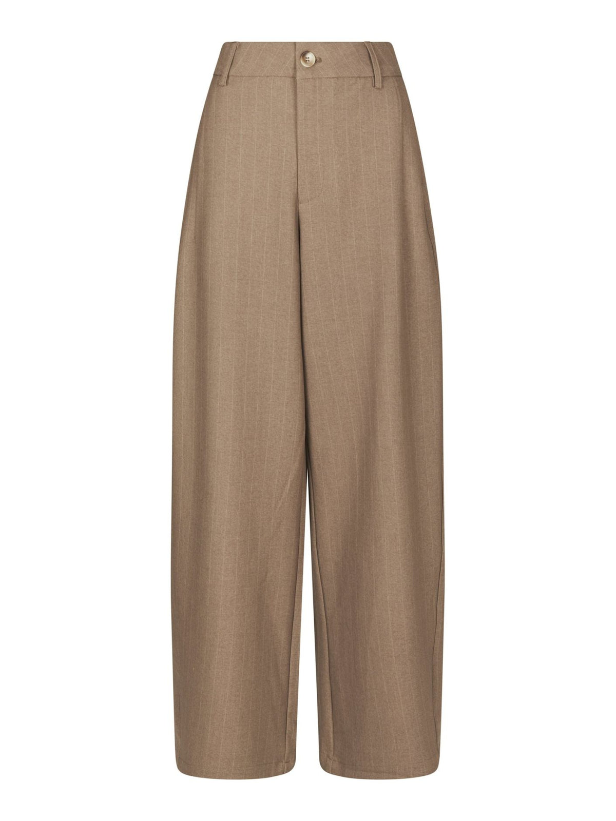 Neo Noir Essiall Pinstripe Pants Taupe
