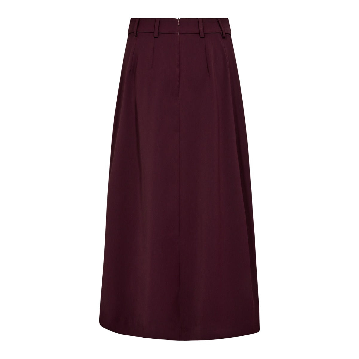 Anya Pleat Skirt Winered