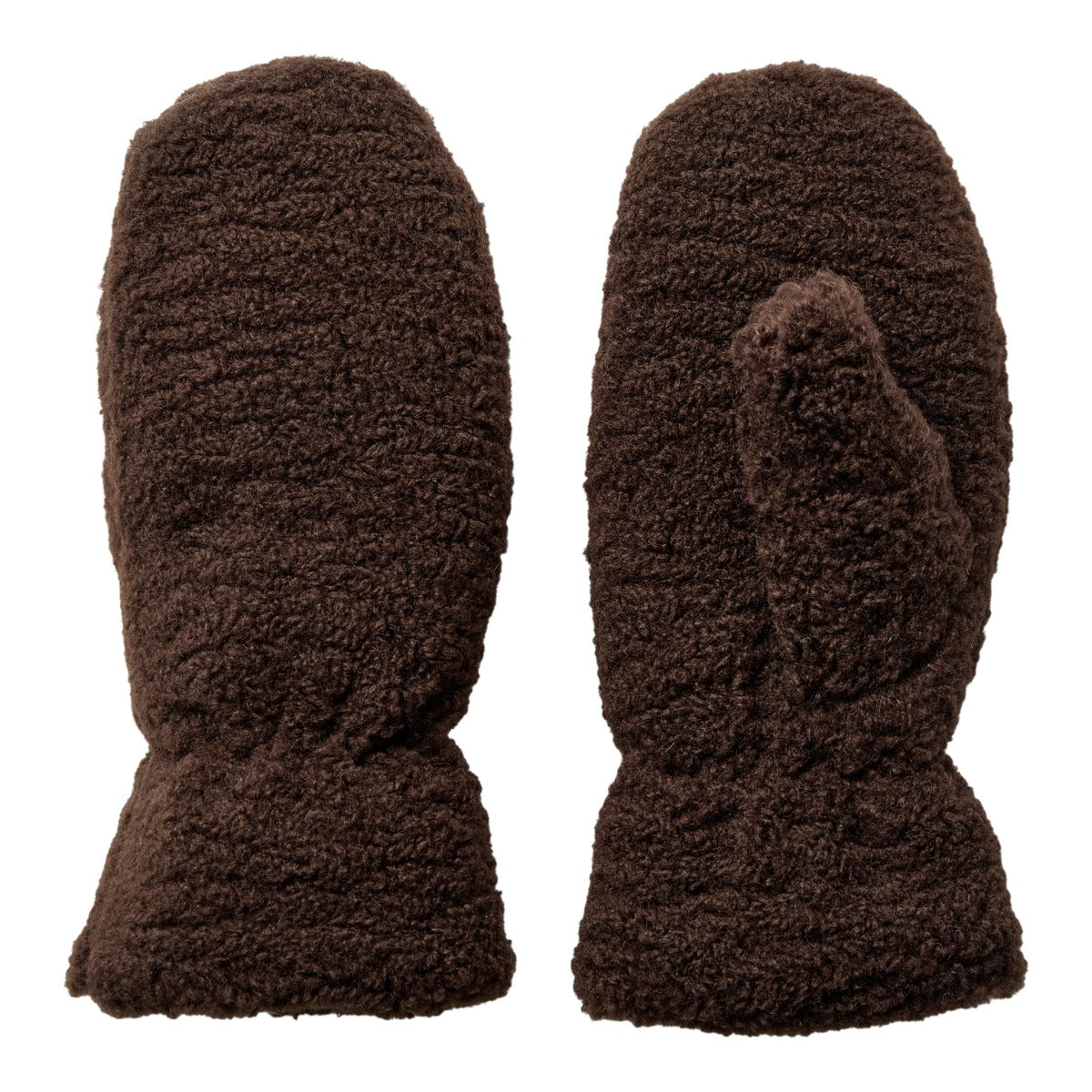 Shanny Teddy Mitten Dark Brown