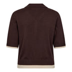 Lue Crop Cardigan Dark Brown