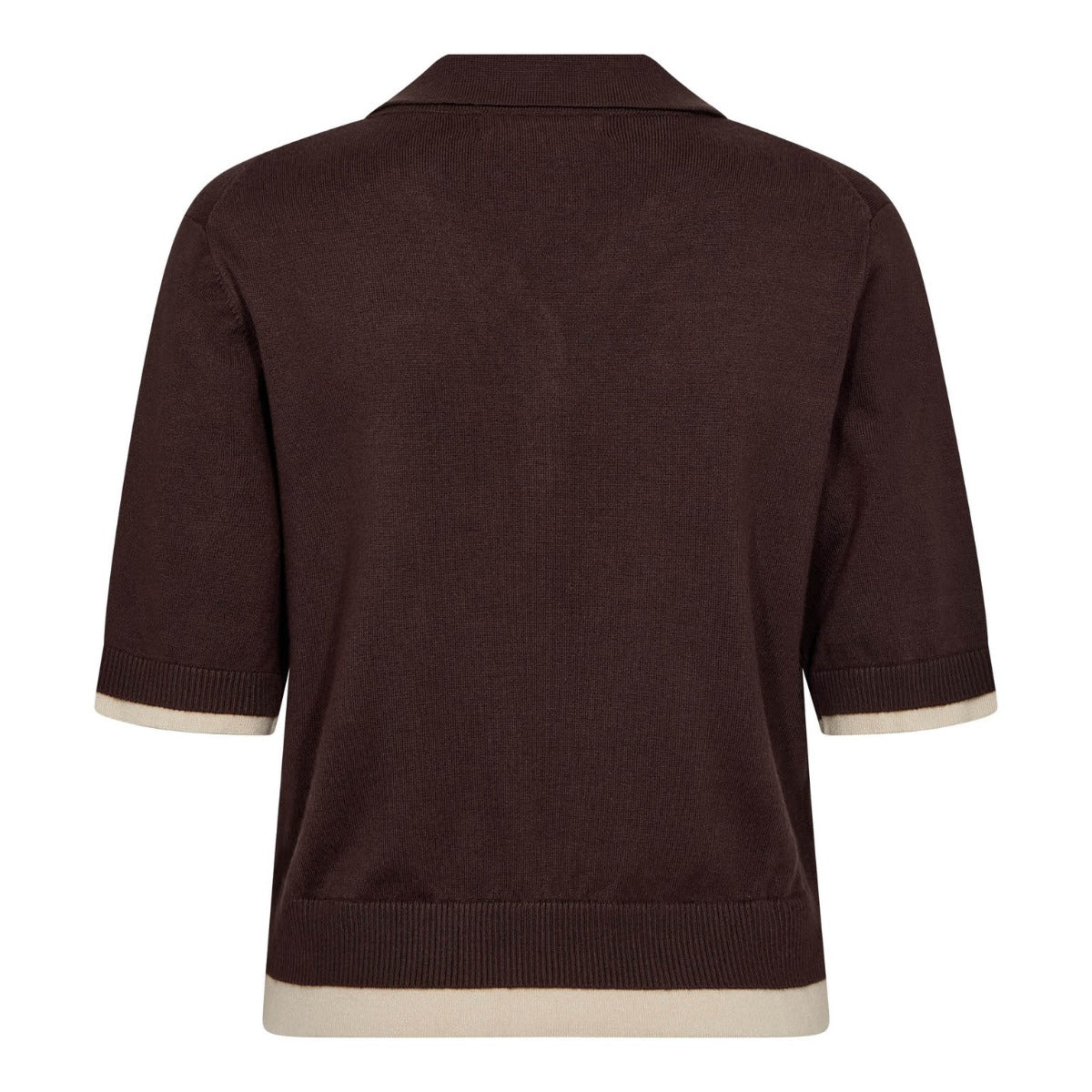 Lue Crop Cardigan Dark Brown