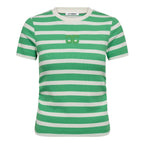 Granny Cathering Stripe Tee Green