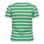Granny Cathering Stripe Tee Green